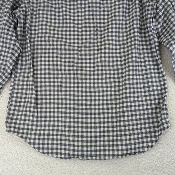 Banana Republic Camden Fit Luxe Flannel Button-down Shirt Check Pattern Medium - Picture 6 of 7